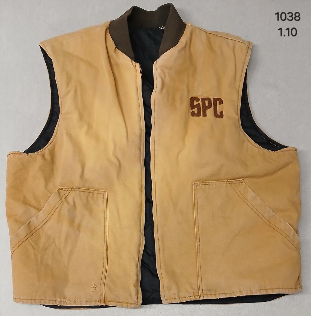 Carhartt (21x 25") Vintage Tan Arctic-Weight Duck Vest